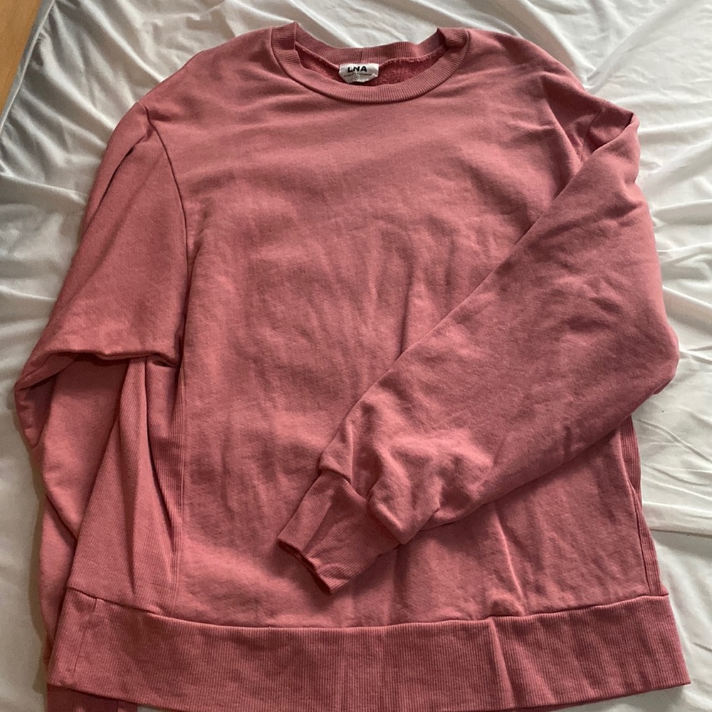 LNA pink sweatshirt, size M